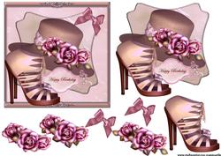 Elegant Shoes, Hat and Roses