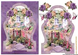 Antique Frame Rose Cottage