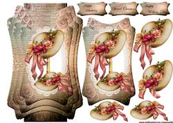 Layered Card Topper Hats & Flowers