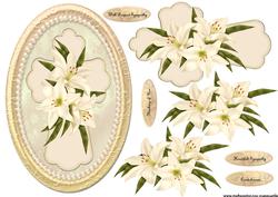 Sympathy Cross & Lillies