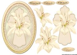 Sympathy Cross & Lillies 2