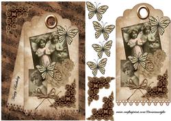Vintage Tags with Children @ Butterflies