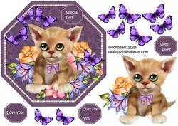 Octagon Adorable Kitten