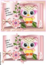 Birthday Girl Book Owl