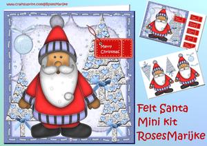 Minikit Felt Santa