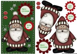 Felt Santa Quick Card