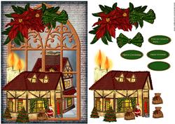 Christmas Window Houses