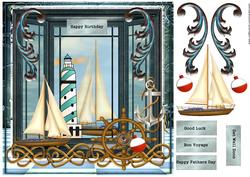Bay Window Nautic Male Card