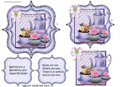 Tea Party Time Scallop Topper