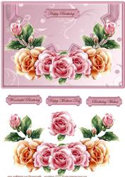 Envelop Pink Roses