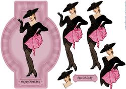 Plaque Special Lady 1950's