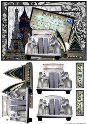 Male Card Vintage Car Bon Voyage