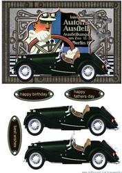 Male Card Vintage Car