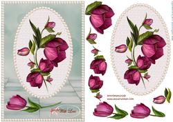 Tulips in Pearl Frame