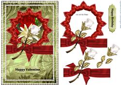 Happy Valentine/birthday in Pearl Frame