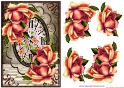 Open Frame Blush Roses