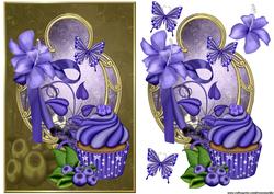 Bleuberry Cup Cake