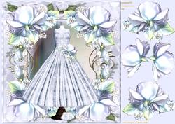 Ball Gown and Bleu Roses