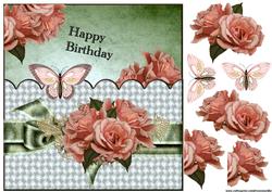 Vintage Roses and Satin Ribbon
