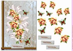 Corsage Lilies and Blush Roses