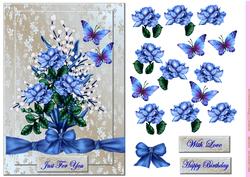 Corsage Roses and Butterflies
