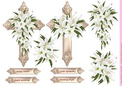 Easter / Sympathy Cross& Lilies
