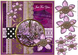 Scrap Card Lavender