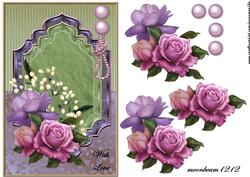 Classic Roses in Pink & Pearls