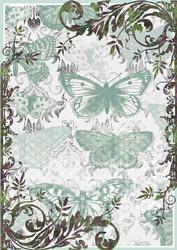 A4 Vintage Background Butterflies