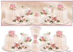 Large Dl Card Wedding Cakes