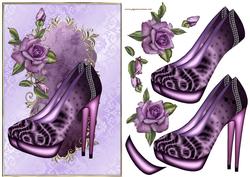 Evening Shoes in Lilac/ Purple