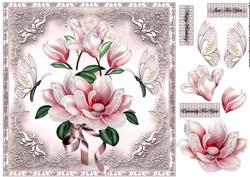 Magnolia Blossoms Quick Card