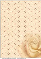 A4 Golden Rose Background Vintage Style