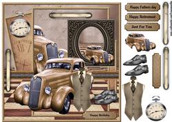 Vintage Male Card Gentleman