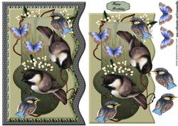Wave Card Precious Birds