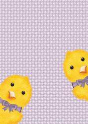 A4 Easter Background Cute Chicks 2