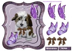 Bracket Card Puppy Love