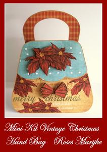 Mini Kit Vintage Christmas Bag Card