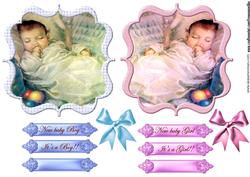 Toppers Vintage Baby Girl & Baby Boy