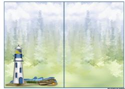 Insert Male Card Lighthouse/fishing