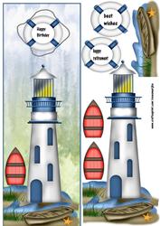 Large Dl Male Card Lighthouse