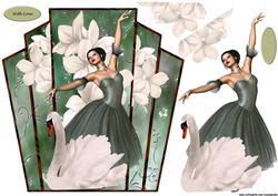 Art Deco Frame Belle Ballerina