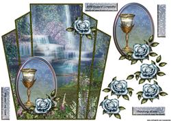 Art Deco Frame Sympathy Water Fall