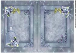 Insert Vintage Jar & Bleu Roses