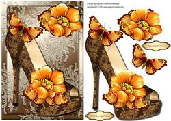 Lace Shoes & Orange Flowers