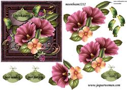 Gorgeous Flowers in Vintage Frame