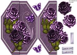 Topper with Purple/lilac Roses