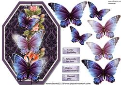 Topper with Glowing Butterflies