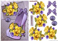 Lilac Shoes and Yellow Roses