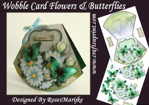 Mini Kit Wobble Card Flowers& Butterflies